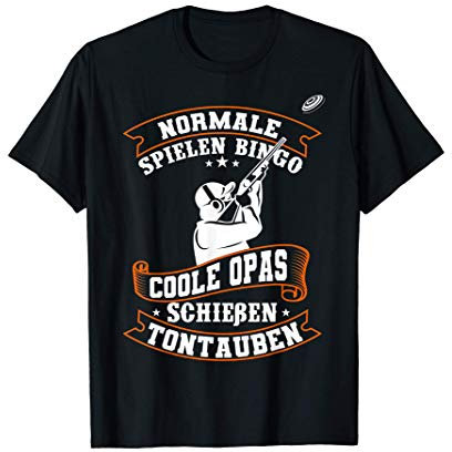 Tontaubenschießen Tontauben Wurfscheibenschießen Geschenk T-Shirt
