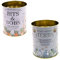 Set of 2 Potting Shed Round Metal Garden Storage Tin Box