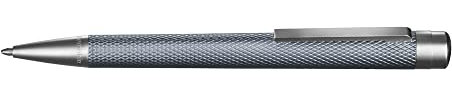 Hahnemühle Slim Edition Kugelschreiber cool grey - Fein ausbalancierter Tintenfluss und edles Design - Guillochiertes Metallgehäuse