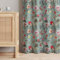 Vorhänge grün Blickdicht Verdunkelung Gardinen - Wildblumenwiese - Blumen Florales Thermovorhang modern Wohnzimmer Gardinenschal 2X 225x130 cm