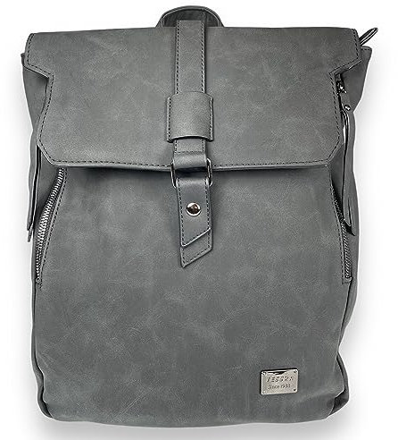2in1 Rucksack & Umhängetasche in Einem D5768, Damen Rucksacktasche, Multifunktionsrucksack, cross bag Schultertasche, A4 Format, viele Fächer, uni modern (black)