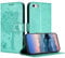 JayModCase Case Compatible with iPhone SE 2016 / iPhone 5/ 5S, PU Leather Flip Folio Wallet Case with Card Holder Kickstand Magnetic Closure cover for iPhone SE 2016 - Light Green