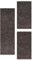 Carpetsale24 Bettumrandung Schlafzimmer 3 teilig Moderne Kurzflor Teppich Braun Bettvorleger Schlafzimmer Bettset: 2 St. 60x100 cm | 1 St. 80x250 cm - Schlingen Teppich Läufer Set