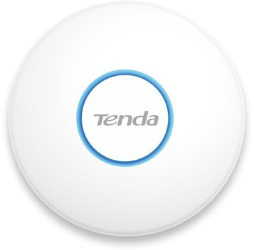 Tenda AX3000 Wi-Fi 6 Ceiling Access Point (i27) – Nahtloses Roaming, WPA3, MU-MIMO, PoE-Injektor und DC-Adapter im Lieferumfang enthalten