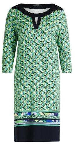 Betty Barclay Damen Shirtkleid mit 3/4 Arm Green/Blue,40