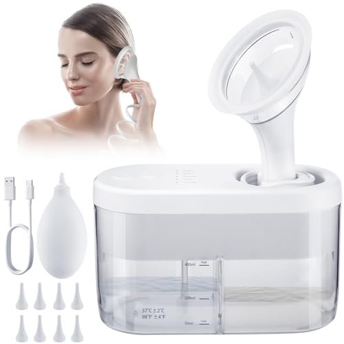 LYtech Pulitore Elettrico per le Orecchie Kit Per La Rimozione Del Cerume Pulizia Orecchie Kit di Irrigazione per la Pulisci Orecchie per Adulti e Bambini, 8 Punte Auricolari, 4 Modalità di Pulizia