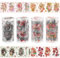 URROMA Flower Clip Up Tape Set, 4 Rollen buntes PET-Band Flower Washi Tape, Maskierband, dekorativ, transparent