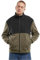 Urban Classics Colour Block Polar Fleece Jacket Black/Olive, 5XL