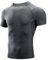 Niksa 1 Pack Compression Tops for Men Short Sleeve Mens Running Top Mesh Design Quick Dry Base Layer Top for Gym Sports Fitness Workout Cycling,Training, Grey,L