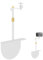 Support De Projecteur, Support De Trépied De Projecteur Pivotant à 360 ° Support De Projecteur Mural En Forme De L Support De Sol Angle RéGlable Hauteur 25-37cm Pour Table De Chevet Canapé Bureau