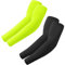 fuinloth 2 Paia Manicotti Braccia per Uomo e Donna, Ideali per Sportivi Padel Basket Pallavolo Nero+Fluorescent