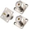 SO-239 UHF Female Chassis Mount Connector, 4-Hole Flange Panel Mount RF Coax Connector for Antenna, Ham Radio, CB Radio, RF Projects – Pack of 3