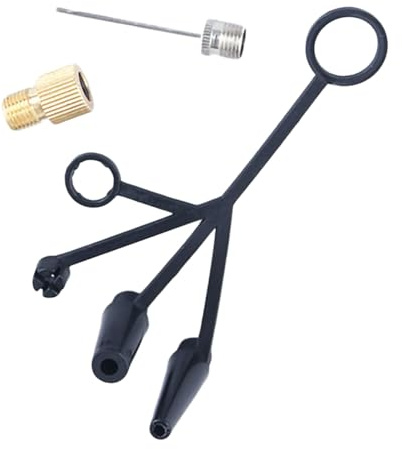 SHYYOULQE Fahrrad-Hand-Standpumpen, Düsenadapter, Ersatz, tragbare aufblasbare Düse, Universal, Fahrradpumpen, Zubehör, Fahrräder, Handbodenpumpen, Düsenadapter