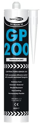 GP 200 Multi-Purpose High Modulus Silicone Rubber Sealant Translucent