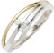 Jobo Damen-Ring aus 925 Sterling Silber Bicolor vergoldet mit Zirkonia Größe 56