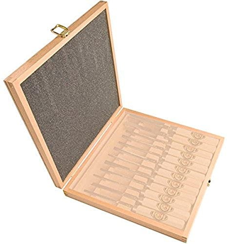 KIRSCHEN Werkzeuge 3554000 | Holzkasten für Bildhauerbeitel, leer 12-teilig