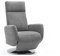 Cavadore TV-Sessel Cobra mit 2 E-Motoren/ Elektrisch verstellbarer Fernsehsessel mit Fernbedienung / Relaxfunktion, Liegefunktion / Ergonomie M / Belastbar bis 130 kg / 71 x 110 x 82 / Hellgrau