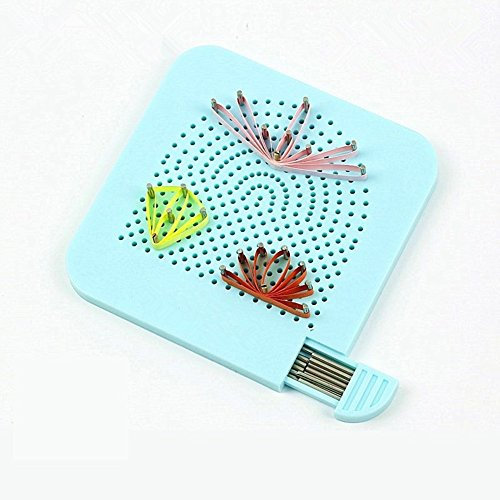 YURROAD Quilling Brett mit Stift Quilling Werkzeug für Quilling Papierstreifen DIY 3D Quilling Kunstwerke Quilling Strick Brett Quilling Board für Anfänger