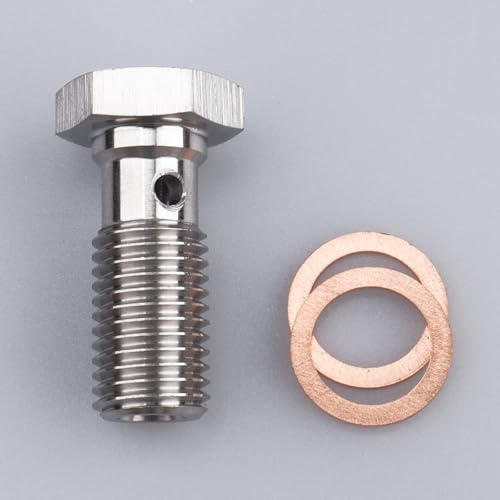 AC PERFORMANCE M10 x 1.25 Banjo Bolt, 24mm UHL, Stainless Steel