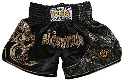 FLUORY - Pantalones cortos para artes marciales mixtas, kickboxing, lucha en jaula o Muay Thai, ropa deportiva para entrenamiento