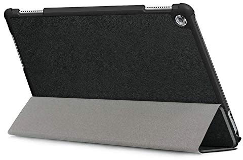 Kepuch Custer Hülle für Huawei MediaPad M5 Lite 10,Smart PU-Leder Hüllen Schutzhülle Tasche Case Cover für Huawei MediaPad M5 Lite 10 - Schwarz