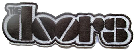 Small patch of the band The Doors black and white 6.5x2cm Hard Rock Roll Heat-adhesive badge