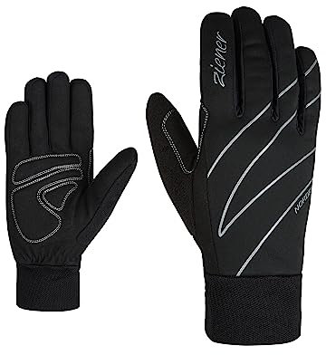 Ziener Damen UNICA Langlauf/Nordic/Crosscountry-Handschuhe | Soft-Shell Winddicht Atmungsaktiv, black, 7