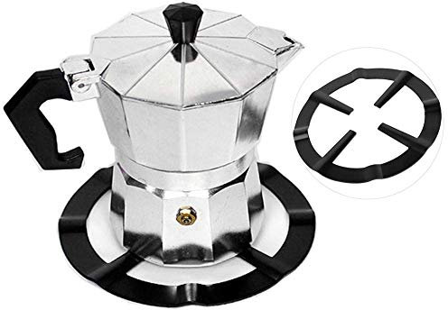 Gaziniere Support Anneau Wok en Fonte, Réducteur Universel Antidérapant pour Cuisinière à Gaz en Acier Inoxydable, Cafetiere Italienne, Maison et Tables de Cuisson, Noir