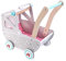 SOKA Dolls Pram Push & Pull Walking Wagon Toy Pretend Play Pushchair Baby Toddler First Step Activity Walker Princess Gift for Kids Children Girls Ages 3 year old +