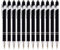 PASISIBICK 12 Stück schwarzer Kugelschreiber mit Stylusspitze, 2-in-1-Stylus-Stift, Premium-Metall-Eingabestift für Touchscreens, schwarze Tinte, 1,0 mm mittlere Spitze (12 Stück schwarz), 14 x 1 cm