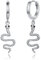 EUDORA Harmony Ball Sterling Silber 925 Schlangen Ohrringe für Frauen Mädchen, Statement Schlangen Schmuck Ohrringe Creolen für Damen, Lustiges Geschenk für Damen Schwestern Mädchen