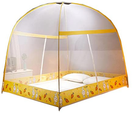 Zanzariera pop-up, letto matrimoniale singolo doppia porta con cerniera tenda portatile zanzariera da viaggio autoportante usa uno scomparto for l'installazione adatta for camera da letto senza ( Size