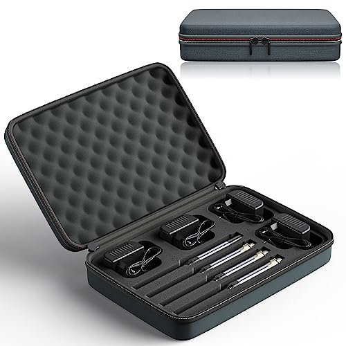 UKing Wireless DMX Controller mit Boxen, Wireless DMX512 Transmitter/Empfänger LED Lighting Controller Arbeit mit DMX-Controller, Stabiler Aufbewahrungskoffer für Sender und Empfänger