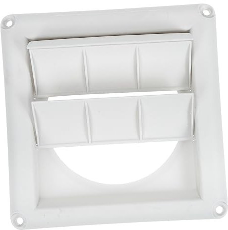 Zerodeko Couvercle De Conduit Daération Pour Sécheuse Évent De Circulation Dair Couvercle De Conduit Daération À Persiennes Évent Extérieur Facile À Installer