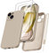 Kukiwhy für iPhone 15 Hülle Silikon mit 2 Stück Panzerfolie, Hanyhülle für iPhone 15 5G Dünn Slim mit Microfiber, Kratzfeste Rundumschutz Schutzhülle für iPhone 15 Case 6.1'' Khaki