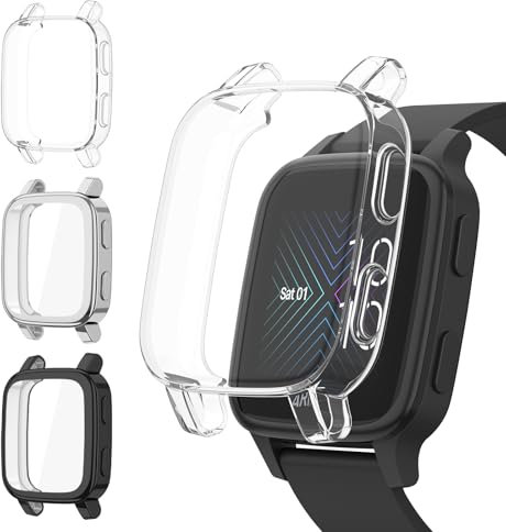 Wanme Schutzhülle Kompatibel mit Garmin Venu 2 / Venu 2 Music - Stoßfester, HD Vollschutz Display Schutz, Weiche TPU Gehäuse