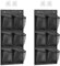 LONGHAO 2+2 pcs Sur La Porte Organisateur De Chaussures,Organisateur Sur La Porte Pour Chaussures,Organisatrice Suspendu Multifonctionnel,Avec 2 Crochets,Pour Chambre à Coucher,Salle De Bain (noir)