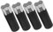 VOSAREA 4pcs Plastic Vertical Blind Cord Weight Pull Ends for Blinds Iron, Plastic Wind Resistant Black