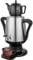 Juego de cafetera eléctrica, olla de acero inoxidable de 4 L y taza de té de cerámica de 1 litro, mango antiquemaduras, hervidor eléctrico, tetera