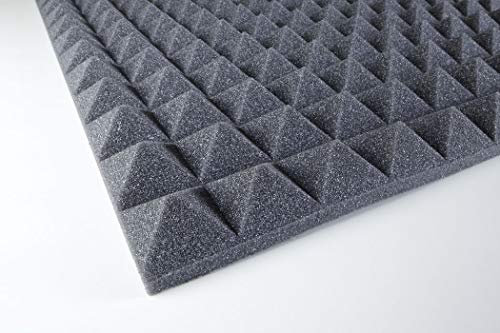 Pyramidenschaumstoff Paneel 30mm - Anthrazit 100x50x3 cm 0,5m2