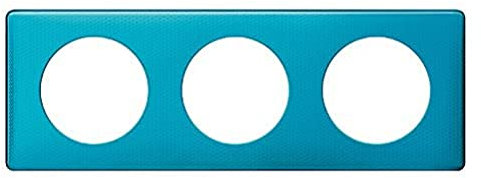 Legrand - Plaque Céliane - Métal Blue Snake - 3 postes