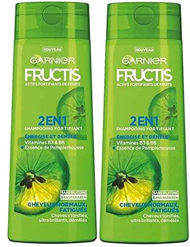 Garnier Fructis 2-in-1 Stärkendes Shampoo für Stärke & Glanz, 250 ml