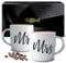 Triple Gifffted Mr E Mrs Tazze Colazione per Coppie, Idee Regali Matrimonio Per La Coppia Di Sposi, Fidanzamento, Anniversario, Lui Lei, Uomo Donna, Marito Moglie, Nozze, Natale, Ceramica Mug, 380 ML