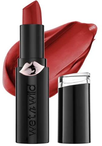 Wet n Wild Liquid Lipstick Mega Last Matte Lip Color Make-up, Rot Stoplight Red