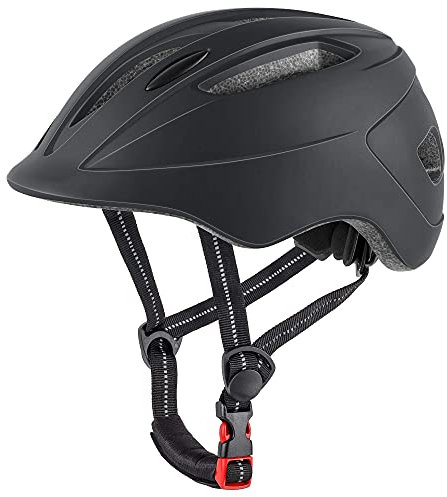 DesignSter Fahrradhelm für Kinder Verstellbar Robuster Jugend Fahrradhelm Skateboard Helm BMX Skaterhelm– Mit CE Zertifikat(48-52CM)