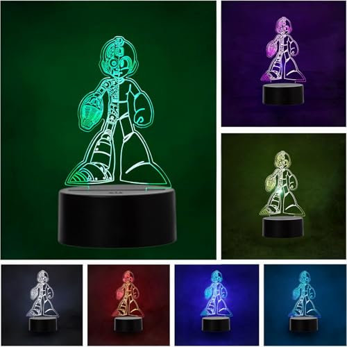 LED-Videospiel Megaman Farbwechsel USB Nachtlicht und Dekoration