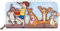 loungefly Winnie l'ourson 95e Anniversaire Portefeuille zippé Multicolore