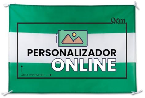 Bandera Balcón 100x70 cm Personalizada (Andalucía)