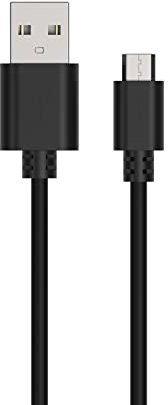 Ansmann Câble USB vers Micro USB 100 cm (1 pce) – Câble de recharge et de transfert de données jusqu'à 480 Mbit/s – Câble USB enPVC pour smarthone, tablette, batterie externe, etc.