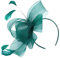 Topkids Accessories Fascinator für Frauen - Eleganter Hochzeits-Fascinator mit Stirnband, perfektes Haar-Accessoire für Hochzeitsgäste (Waldgrün)